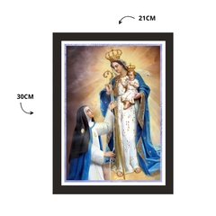 Quadro Religioso Nossa Sra. do Bom Sucesso 21x30cm Moldura Preta marca Orathea - comprar online