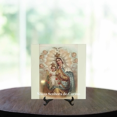 Quadro Azulejo Nossa Senhora do Carmo Religioso com suporte Orathea - comprar online