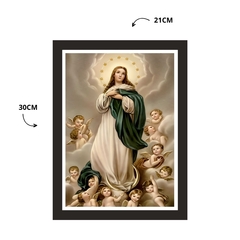 Quadro Religioso Nossa Sra. da Conceição 21x30cm Moldura Preta marca Orathea - comprar online