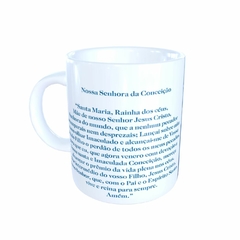 Caneca Nossa Senhora da Conceição Religioso A2 em cerâmica 325ml Orathea - comprar online