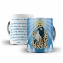 Caneca Nossa Senhora da Conceicao Religioso A2 em ceramica 325ml Orathea