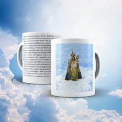 Caneca Nossa Senhora da Glória Religioso em cerâmica 325ml Orathea - Personalize Canecas Azulejos e mais | Orathea Presentes