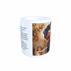 Caneca Nossa Senhora Desatadora dos Nós Religioso em cerâmica 325ml Orathea na internet