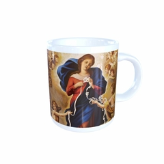 Caneca Nossa Senhora Desatadora dos Nós Religioso em cerâmica 325ml Orathea - Personalize Canecas Azulejos e mais | Orathea Presentes