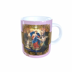 Caneca Nossa Senhora Desatadora dos Nós Religioso AA2 em cerâmica 325ml Orathea - Personalize Canecas Azulejos e mais | Orathea Presentes