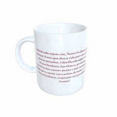 Caneca Nossa Senhora das Dores Religioso em cerâmica 325ml Orathea - comprar online