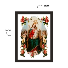 Quadro Religioso Nossa Sra. do Anjos 21x30cm Moldura Preta marca Orathea - comprar online