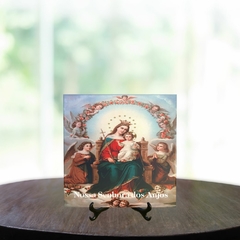 Quadro Azulejo Nossa Senhora dos Anjos Religioso com suporte Orathea - comprar online