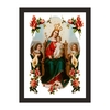 Quadro Religioso Nossa Sra do Anjos 21x30cm Moldura Preta marca Orathea