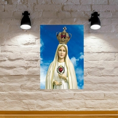 Quadro Nossa Senhora de Fátima Placa MDF 20x27cm Decorativo – Orathea na internet