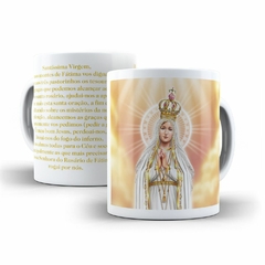 Caneca Nossa Senhora de Fátima Religioso em cerâmica 325ml Orathea - comprar online