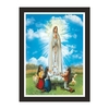 Quadro Religioso Nossa Sra de Fatima 21x30cm Moldura Preta marca Orathea