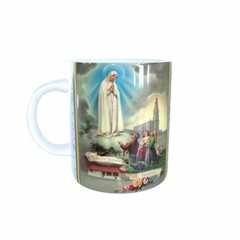 Caneca Nossa Senhora de Fátima Religioso AA3 em cerâmica 325ml Orathea - comprar online