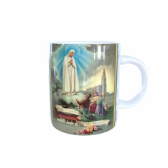 Caneca Nossa Senhora de Fátima Religioso AA3 em cerâmica 325ml Orathea - Personalize Canecas Azulejos e mais | Orathea Presentes