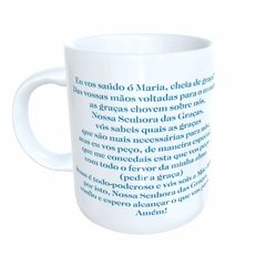 Caneca Nossa Senhora das Graças Religioso em cerâmica 325ml Orathea - comprar online