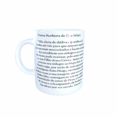 Caneca Nossa Senhora de Guadalupe Religioso em cerâmica 325ml Orathea - comprar online