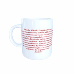 Caneca Nossa Senhora do Perpetuo Socorro Religioso em cerâmica 325ml Orathea - comprar online