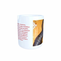 Caneca Nossa Senhora do Perpetuo Socorro Religioso em cerâmica 325ml Orathea na internet