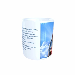 Caneca Nossa Senhora da Penha Religioso em cerâmica 325ml Orathea na internet