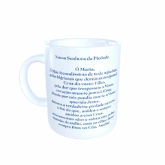 Caneca Nossa Senhora da Piedade Religioso em cerâmica 325ml Orathea - comprar online