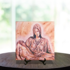 Quadro Azulejo Nossa Senhora da Piedade Religioso com suporte Orathea - comprar online