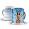 Caneca Nossa Senhora da Rosa Mistica Religioso em ceramica 325ml Orathea