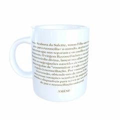 Caneca Nossa Senhora da Salette Religioso em cerâmica 325ml Orathea - comprar online