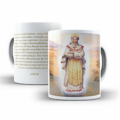 Caneca Nossa Senhora da Salette Religioso em ceramica 325ml Orathea