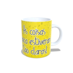 Caneca Ovinho Divertido As Coisas Claras 325ml em cerâmica Orathea - Personalize Canecas Azulejos e mais | Orathea Presentes