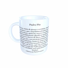 Caneca Padre Pio Religioso em cerâmica 325ml Orathea - comprar online