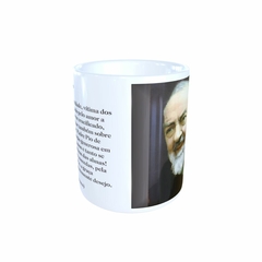 Caneca Padre Pio Religioso em cerâmica 325ml Orathea na internet