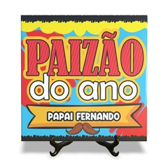 Quadro Azulejo Paizao do Ano com foto com suporte Orathea