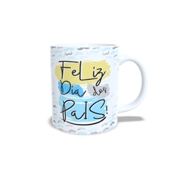 Caneca Feliz Dia dos Pais 325ml em cerâmica Orathea - Personalize Canecas Azulejos e mais | Orathea Presentes