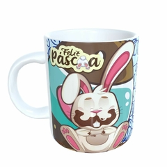 Imagem do Caneca Feliz Páscoa Chocolate 325ml em cerâmica Orathea