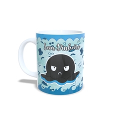 Caneca Polvo Divertido Com ou Sem Dinheiro 325ml em cerâmica Orathea - comprar online