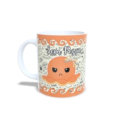 Caneca Polvo Divertido Com ou Sem Pizza 325ml em cerâmica Orathea - comprar online