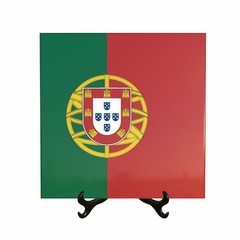 Quadro Azulejo Bandeira de Portugal com suporte Orathea