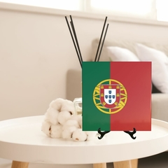 Quadro Azulejo Bandeira de Portugal com suporte Orathea - Personalize Canecas Azulejos e mais | Orathea Presentes