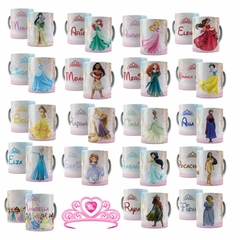 Caneca Princesas 325ml Orathea  Personalize com Nome