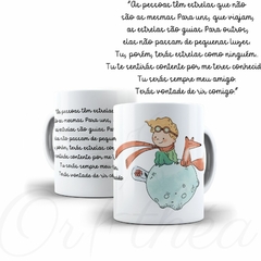 Caneca Pequeno Príncipe Colecionável em cerâmica 325ml - Personalize Canecas Azulejos e mais | Orathea Presentes