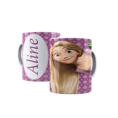 Caneca Princesa Rapunzel 325ml Orathea - Personalize com Nome - Personalize Canecas Azulejos e mais | Orathea Presentes