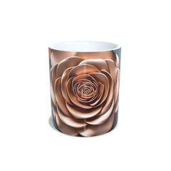 Caneca Rosa Dourada 325ml em cerâmica Orathea na internet