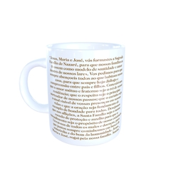 Caneca Sagrada Família Religioso em cerâmica 325ml Orathea - comprar online