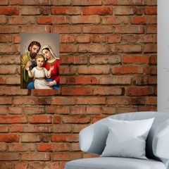 Quadro Sagrada Família em MDF 20x27cm Decorativo – Orathea - Personalize Canecas Azulejos e mais | Orathea Presentes