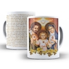 Caneca Sagrada Familia Religioso em ceramica 325ml Orathea