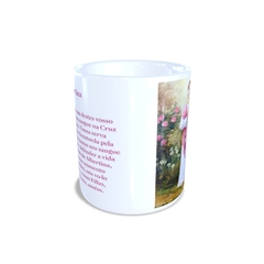 Caneca Santa Albertina Religioso em cerâmica 325ml Orathea na internet