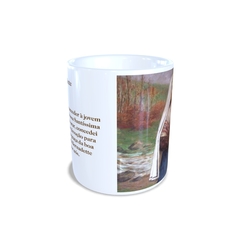 Caneca Santa Bernadette Religioso em cerâmica 325ml Orathea na internet