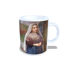 Caneca Santa Bernadette Religioso em cerâmica 325ml Orathea - Personalize Canecas Azulejos e mais | Orathea Presentes