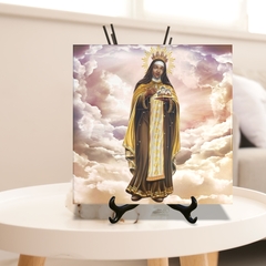 Quadro Azulejo Santa Efigênia Religioso com suporte Orathea na internet