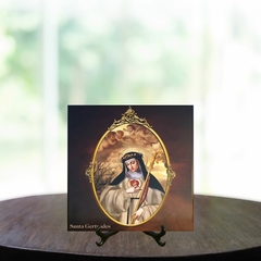 Quadro Azulejo Santa Gertrudes Religioso com suporte Orathea - comprar online